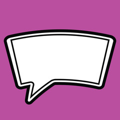 Speech bubble icon. One of set web icons