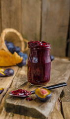 Domestic plum jam