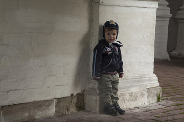 Obraz premium Serious Little Boy.