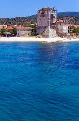 Phospfori tower in Ouranopolis, Mount Athos