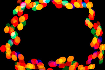 abstract bokeh against dark background