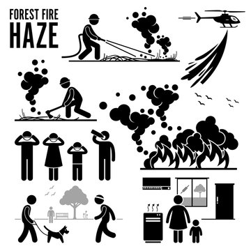 Forest Fire and Haze Problems Pictogram