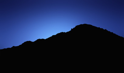 mountain peak silhouette