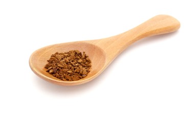 Instant Coffee on White Background