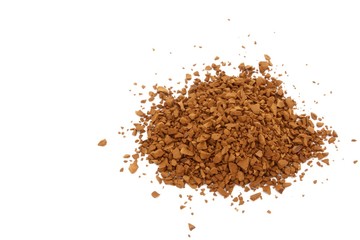 Instant Coffee on White Background