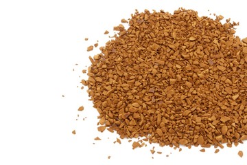 Instant Coffee on White Background