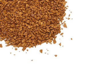 Instant Coffee on White Background