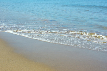 砂浜　波打ち際