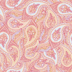 Red Cashmere Seamless Pattern