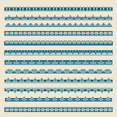 Border set. Design elementst, vector