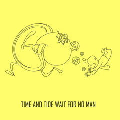 time and tide wait for no man concept