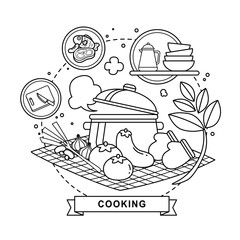 cooking concept illustration