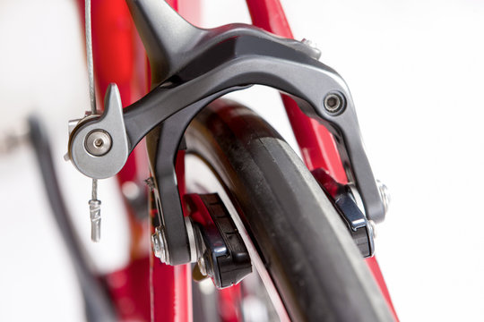 Bicycle Concept. Clodeup of the Professional Front Brakes.