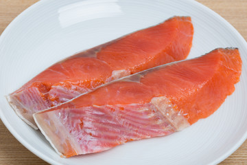 紅鮭の切り身　塩鮭