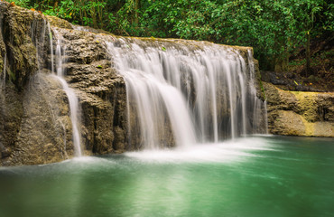 Fototapeta na wymiar Amazing Waterfall Erawan