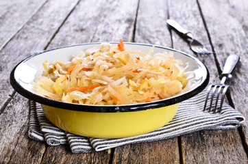 Salad of sauerkraut