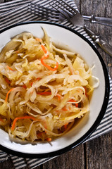 Salad of sauerkraut