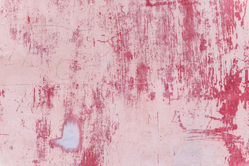 Wall fragment with attritions and cracks