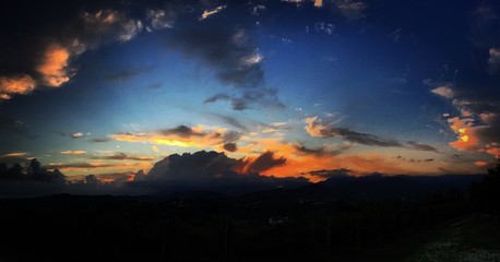 sunset panorama