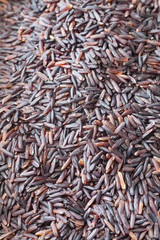 Close - up Healthy food uncooked brown rice