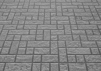 Obraz premium Outdoor concrete block floor background and texture