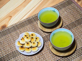 お茶と菓子