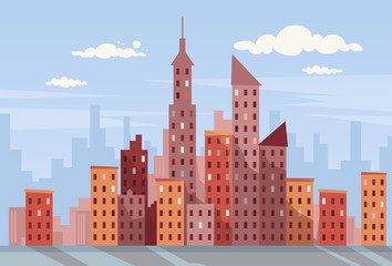 Obraz premium City Skyscraper View Cityscape Skyline