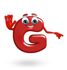 Cartoon Character of alphabet G
