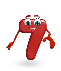 cartoon character of seven digit
