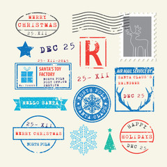 Christmas stamps set