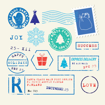 Christmas stamps set