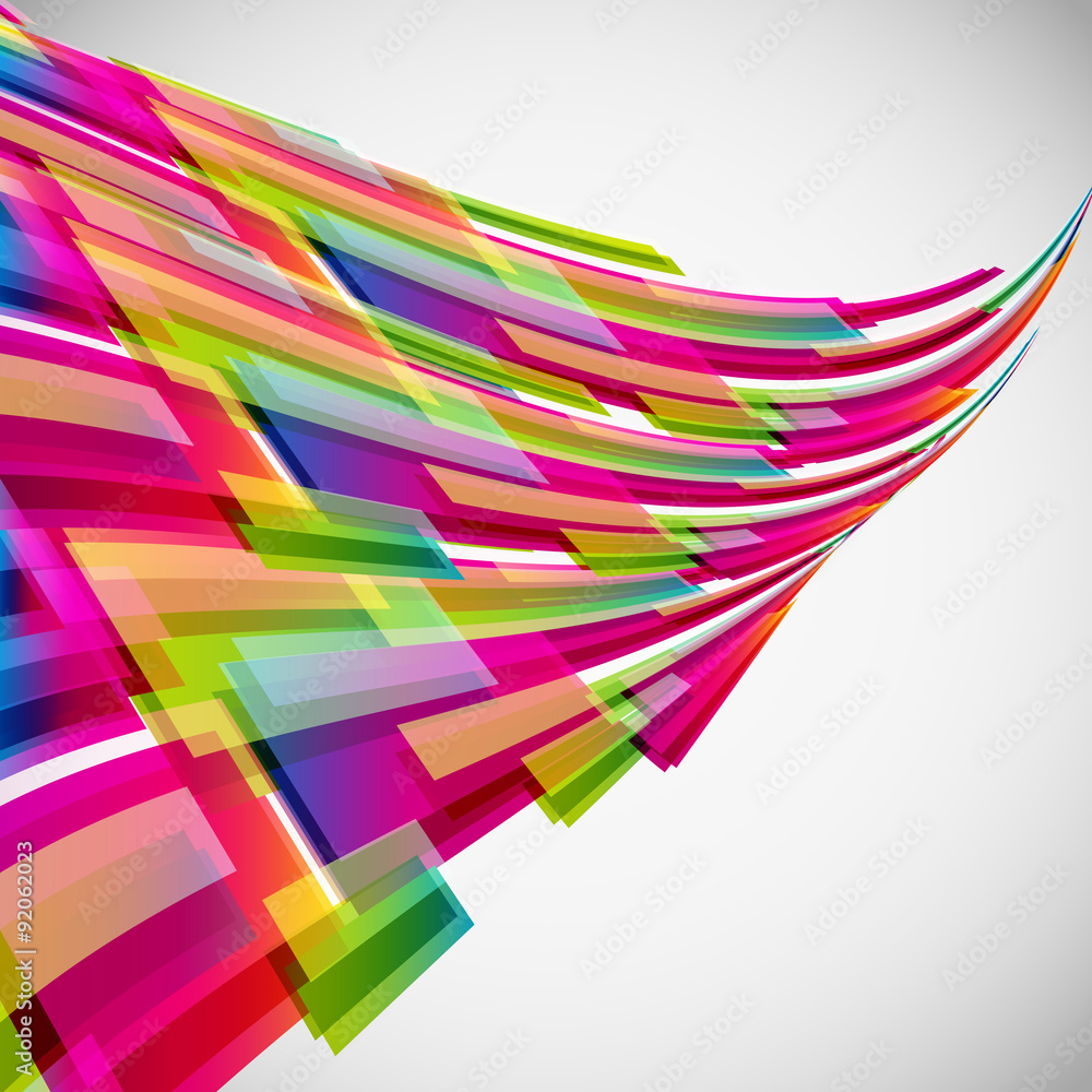 Aufkleber Abstract background with digital design elements.