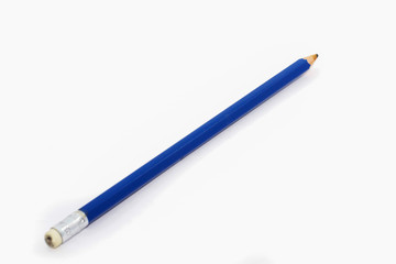 Blue Pencil Isolated white background