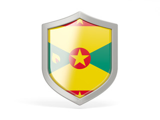 Shield icon with flag of grenada