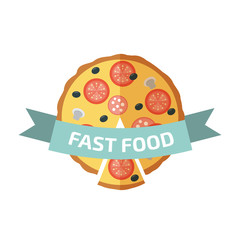 Fast food logo.  Junk  food logo.