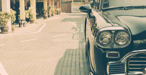 Vintage light lamp car