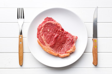 fresh raw beef