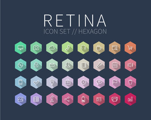 Naklejka premium Icône retina