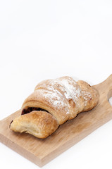 Puff pastry with powdered sugar