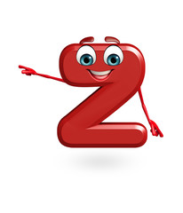 Cartoon Character of alphabet Z