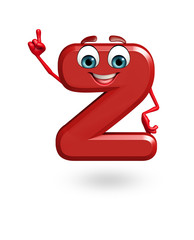 Cartoon Character of alphabet Z