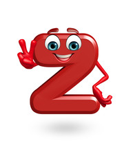 Cartoon Character of alphabet Z