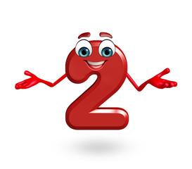 cartoon character of two digit with