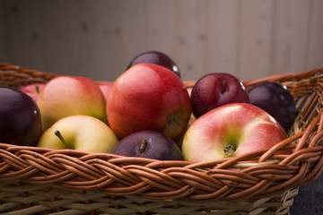 Apples and plums