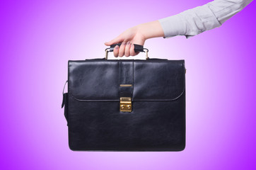 Young businesswoman isolated on white