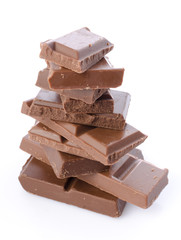 Stack of chocolate squares