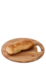 Pizza pastry stuffed with cheese and ham