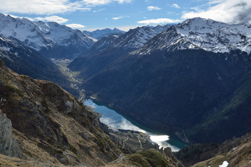 The Ossau valley from above