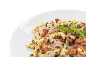 penne pasta with cream sauce