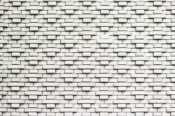 Soviet style white brick wall